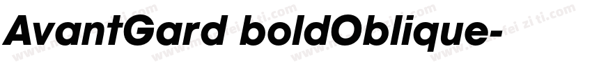 AvantGard boldOblique字体转换